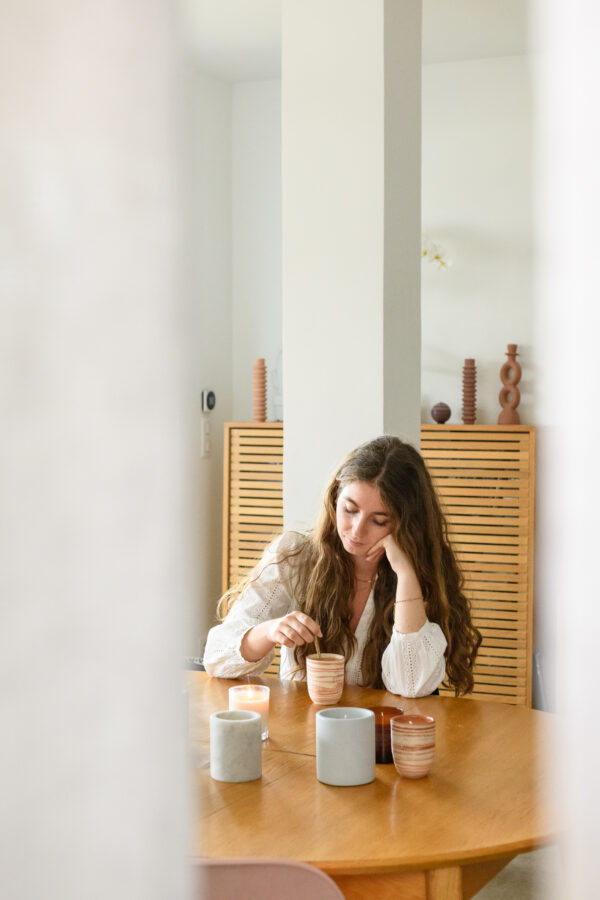 Tasse à café en terre mélée et reçyclée – Image 3